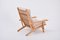 Mid-Century Modern Danish GE 375 Easy Chair by Hans J. Wegner for Getama, Image 3