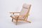 Fauteuil GE 375 Mid-Century Moderne par Hans J. Wegner pour Getama, Danemark 4