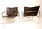 First Edition SZ02 Chairs in Patinated Black Leather and Chromed Metal by Martin Visser for 't Spectrum, Holland, 1964, Set of 2 6
