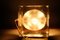 Glas Cubosfera Tischlampe von Uno Westerberg für Pukeberg, Schweden, 1960er 4