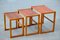 Scandinavian Teak Trundle Nesting Tables, Set of 3 8