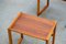 Scandinavian Teak Trundle Nesting Tables, Set of 3 4