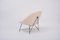 Mid-Century Modern Italian Kosmos Lounge Chair Reupholstered in Beige Teddy Fur by Augusto Bozzi for Saporiti, Image 5