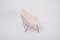 Mid-Century Modern Italian Kosmos Lounge Chair Reupholstered in Beige Teddy Fur by Augusto Bozzi for Saporiti 7