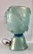 Mid-Century türkis Mundgeblasene Murano Glas Tischlampe von Barovier & Toso, 1950er 8