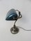 Jugendstil Emaillierte Messing Banker Lampe 3