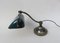 Jugendstil Emaillierte Messing Banker Lampe 7