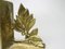 Sujetalibros estilo brutalista de bronce con elementos florales, años 70. Juego de 2, Imagen 14