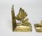 Brutalist Style Bronze Bookends with Floral Elements, 1970s, Set of 2 10