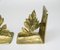 Brutalist Style Bronze Bookends with Floral Elements, 1970s, Set of 2 11