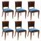 Macassar Ebony Dining Chairs by Maison Dominique, France, 1930s, Set of 6 1