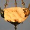 French Alabaster and Glass Lamp 3