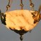 French Alabaster and Glass Lamp, Image 3
