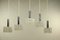 Vintage Glass Tube Pendant Lamps from Doria Leuchten, Set of 5 1