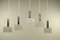 Vintage Glass Tube Pendant Lamps from Doria Leuchten, Set of 5, Image 1