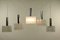 Vintage Glass Tube Pendant Lamps from Doria Leuchten, Set of 5 4