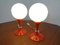 Glass & Plastic Tulip Bedside Lamps, 1970s, Set of 2 10