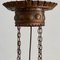 Handcrafted Secessionist Copper and Glass Dragon Chandelier, Austria or Hungary, 1900s 2