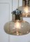 Vintage Italian Smoked Glass Chandelier, 1970s, Image 14