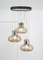 Vintage Italian Smoked Glass Chandelier, 1970s, Image 3