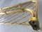 Vintage Aluminum Coat Hanger with 81/28 Gilded Mesh, 1970s 15