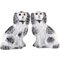 Mid-Century Staffordshire Dog Figurines, Set of 2 1