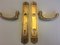 Art Nouveau Style Brass Handles and Signs, Set of 4 2