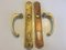 Art Nouveau Style Brass Handles and Signs, Set of 4 8
