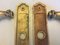 Art Nouveau Style Brass Handles and Signs, Set of 4 5