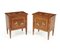 Italian Neoclassical Inlaid Bedside Cabinets, Set of 2 1