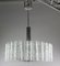 Vintage Drum-Shaped Glass Tube MCM Chandelier from Doria Leuchten, 1960s, Image 1