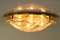 Vintage Deckenlampe aus Messing & Muranoglas von Hillebrand Lighting, 1960er 4