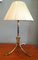 Lampe de Bureau Imitation Bambou Doré, 1950s 1