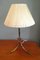 Table Lamp in Imitation Bamboo Gilt Metal, 1950s 6