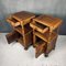 Vintage Nachttische aus Holz, Italien, 1950er, 2er Set 12