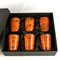 Murano Glasses Orange Mystery from VRM, Set of 6 2