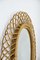 Vintage Italian Oval Bamboo Mirror, 1960s, Image 6