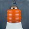 Vintage Opaline Glass Pendant Lamp, Italy, 1970s, Image 7