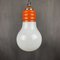 Vintage Opaline Glass Pendant Lamp, Italy, 1970s 5