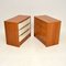 Cassettiera vintage in teak, Danimarca, set di 2, Immagine 7