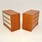 Cassettiera vintage in teak, Danimarca, set di 2, Immagine 5