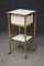 Late 19th Century Brass and Milk Glass Cabinet 4
