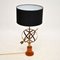 Vintage Brass & Teak Armillary Sphere Table Lamp, Image 7