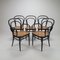 Mid-Century Bentwood and Cane Dining Chairs by Michael Thonet for Thonet, 1960s, Set of 5 1