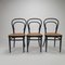 Mid-Century Bentwood and Cane Dining Chairs by Michael Thonet for Thonet, 1960s, Set of 5 3
