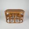 Mid-Century Beistelltisch aus Bambus & Korbgeflecht mit 2 Stühlen, 1960er, 3er Set 1
