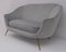 Mid-Century Modern Curved Sofa and Chairs by Federico Munari, Italy, 1950s, Set of 3, Image 12