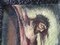 Peinture de Jésus sur une Planche en Bois, 1900s 3