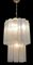 Large Mid-Century Light Blue Murano Glass Tronchi Chandelier 3