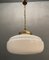 Mid-Century White Murano Glass Pendant Light 4